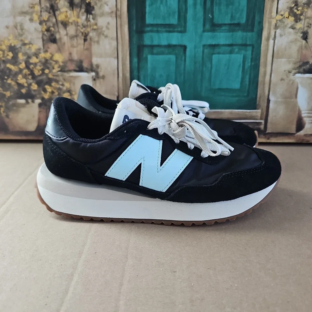 Size 7 - New Balance 237 Black Bleach Blue Women's